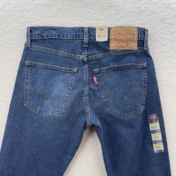 Levi's 512 Lo-Ball Jeans Men's 32x32 Blue Flex Stretch Large Tab American Denim - Picture 8 of 12